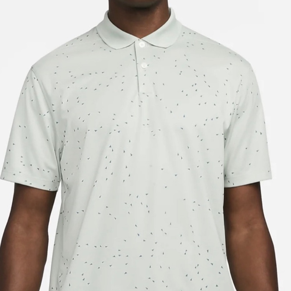 Nike Men’s Printed Dri-Fit Victory Golf Polo Shirt Turquoise/Black